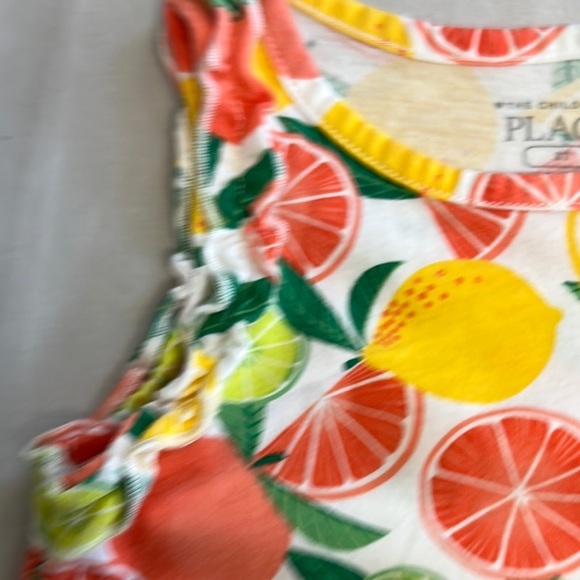 The Children's Place - Red and Yellow Tank Top with Citrus Print - Picture 2 of 4